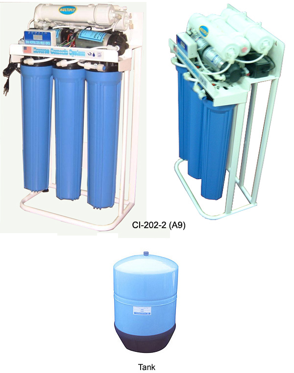 RO W/Pump, W/All Accessories, RO Tank